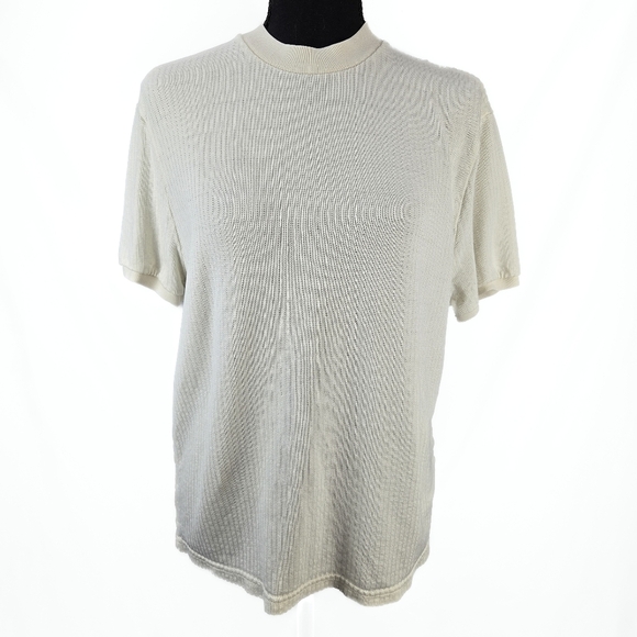 Zara Tops - ZARA Short Sleeve High Neck Knit Top Size Medium